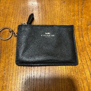 Coach Black Mini Skinny ID Case GUC!